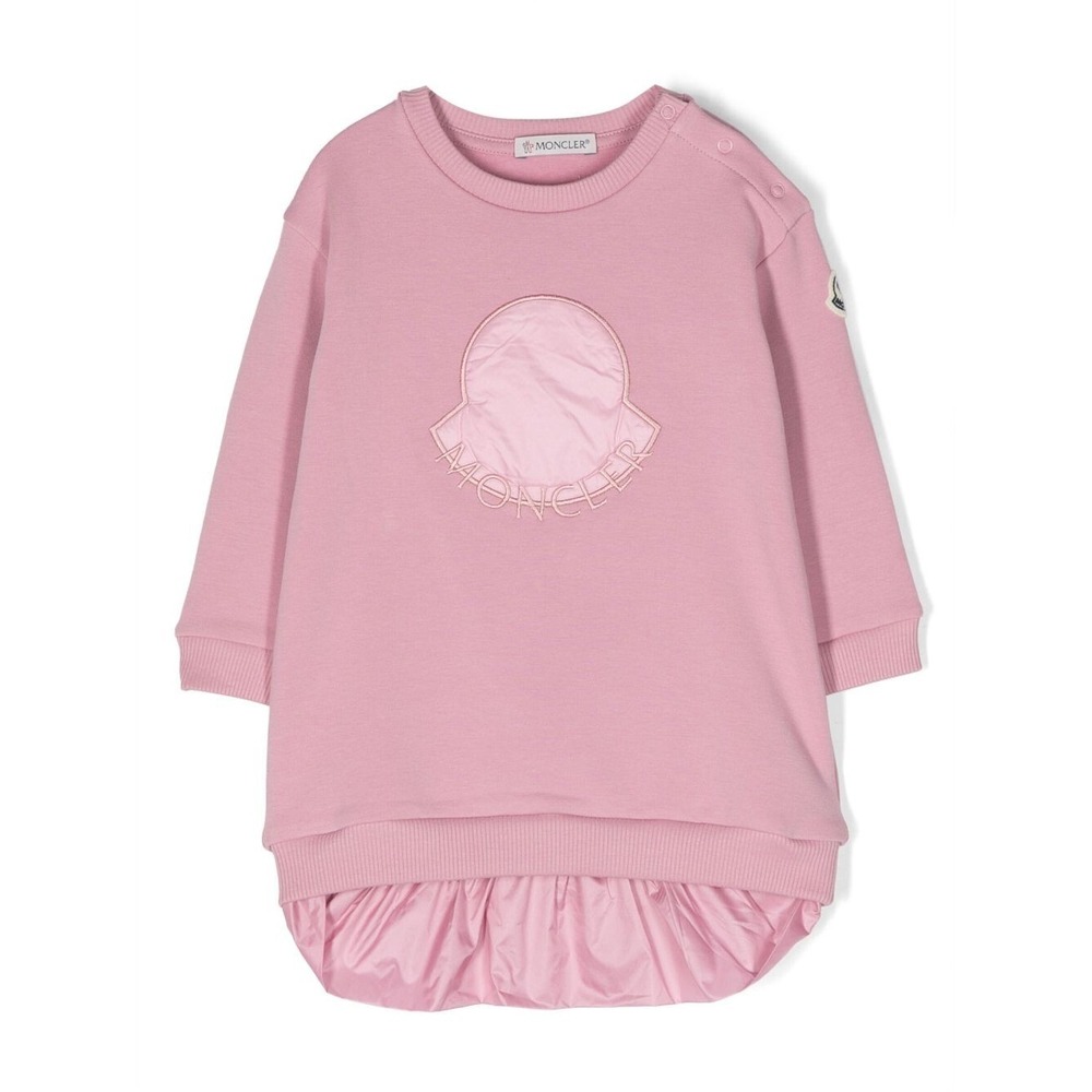 Moncler‎ Kids Sweatshirt Dress Pink Size 2Y 2 Years NEW $270 - Picture 3 of 8